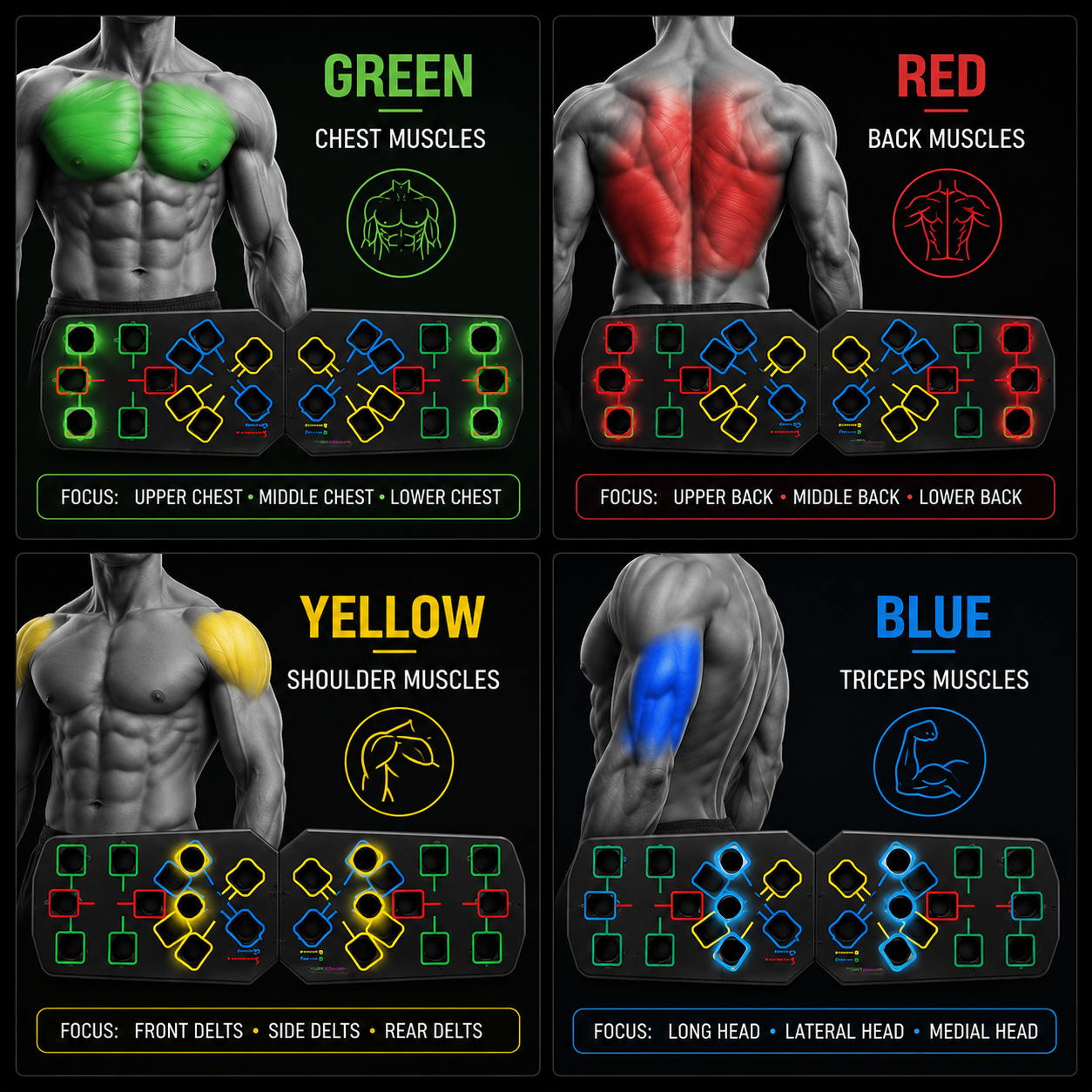 Multi-Purpose Push-up Board Set